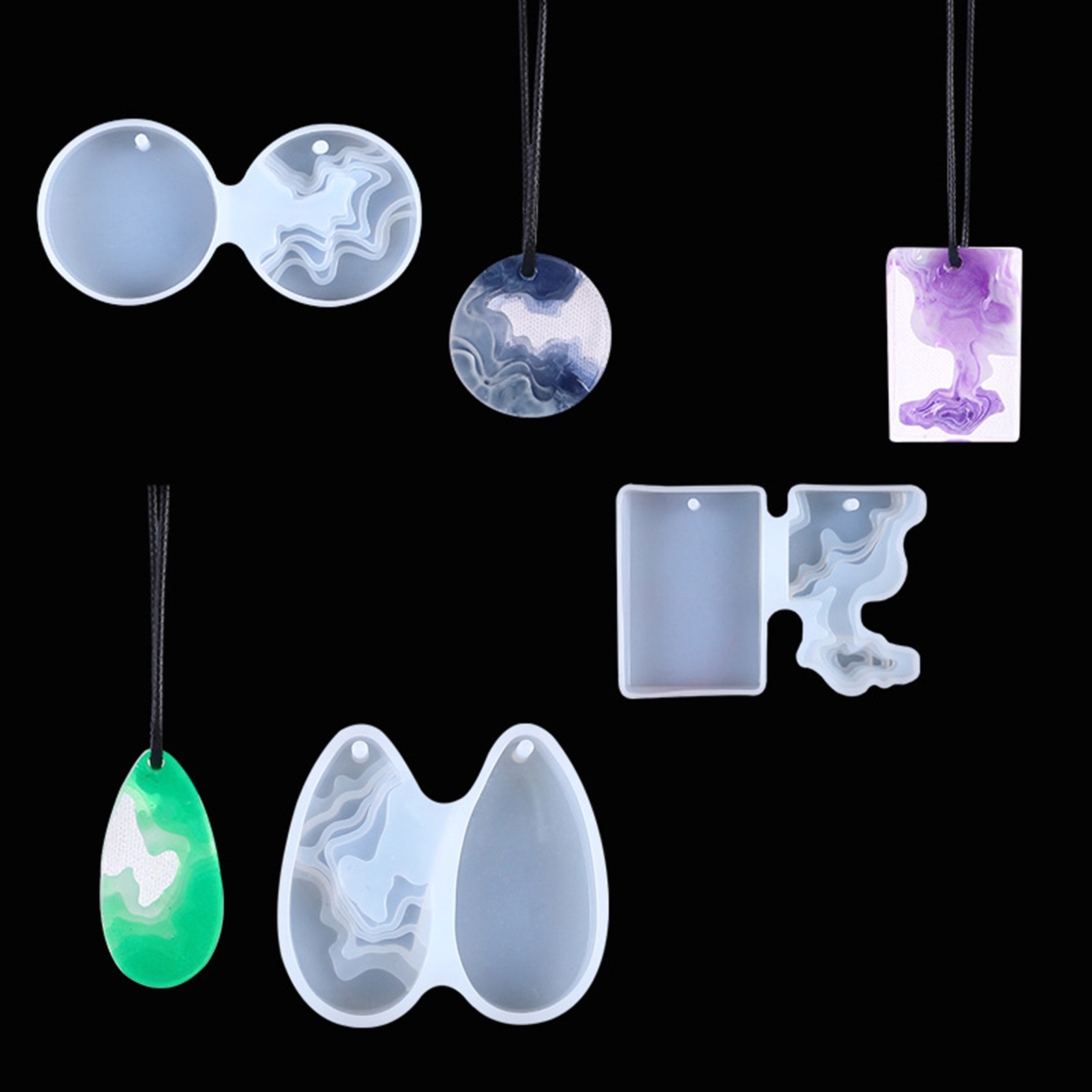 Art Craft Show - 3 adet DIY Kristal Kalıp Seti