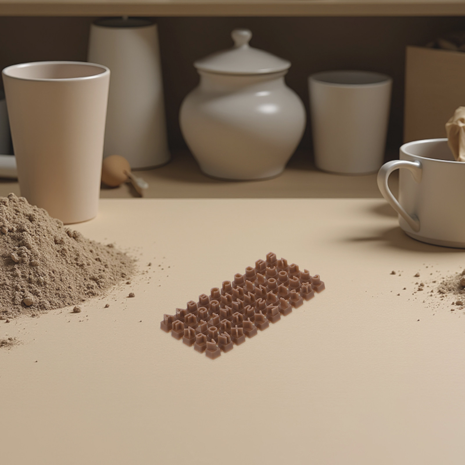 Air Dry Clay - 2 Set Kil Harf Damgası Alfabe