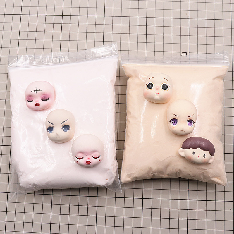 Air Dry Clay - 100g/torba Beyaz/Pembe Ten Rengi Süper Hafif