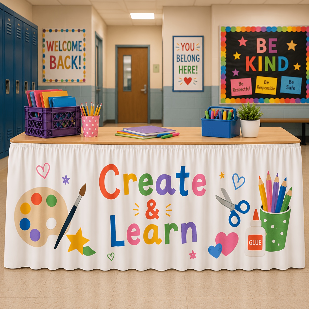 Art Craft Class - 1 adet masa örtüsü, yaratıcı öğrenme