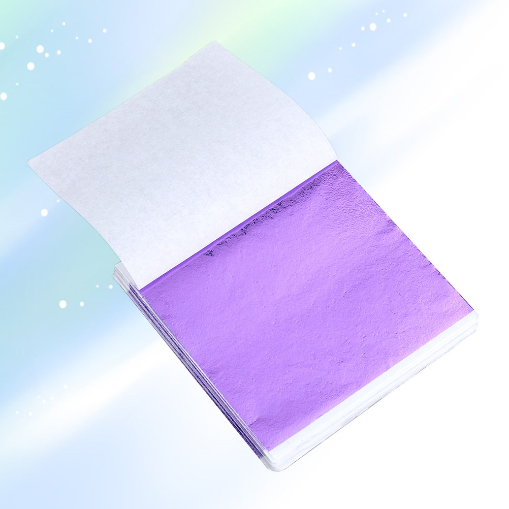 Art Craft With Paper - 50 adet 8x8.5cm altın yaprak levhalar