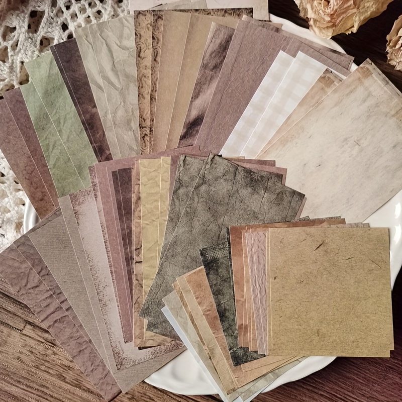 Art Craft Journals - 60 Yaprak Vintage Karışık Desenli Kraft