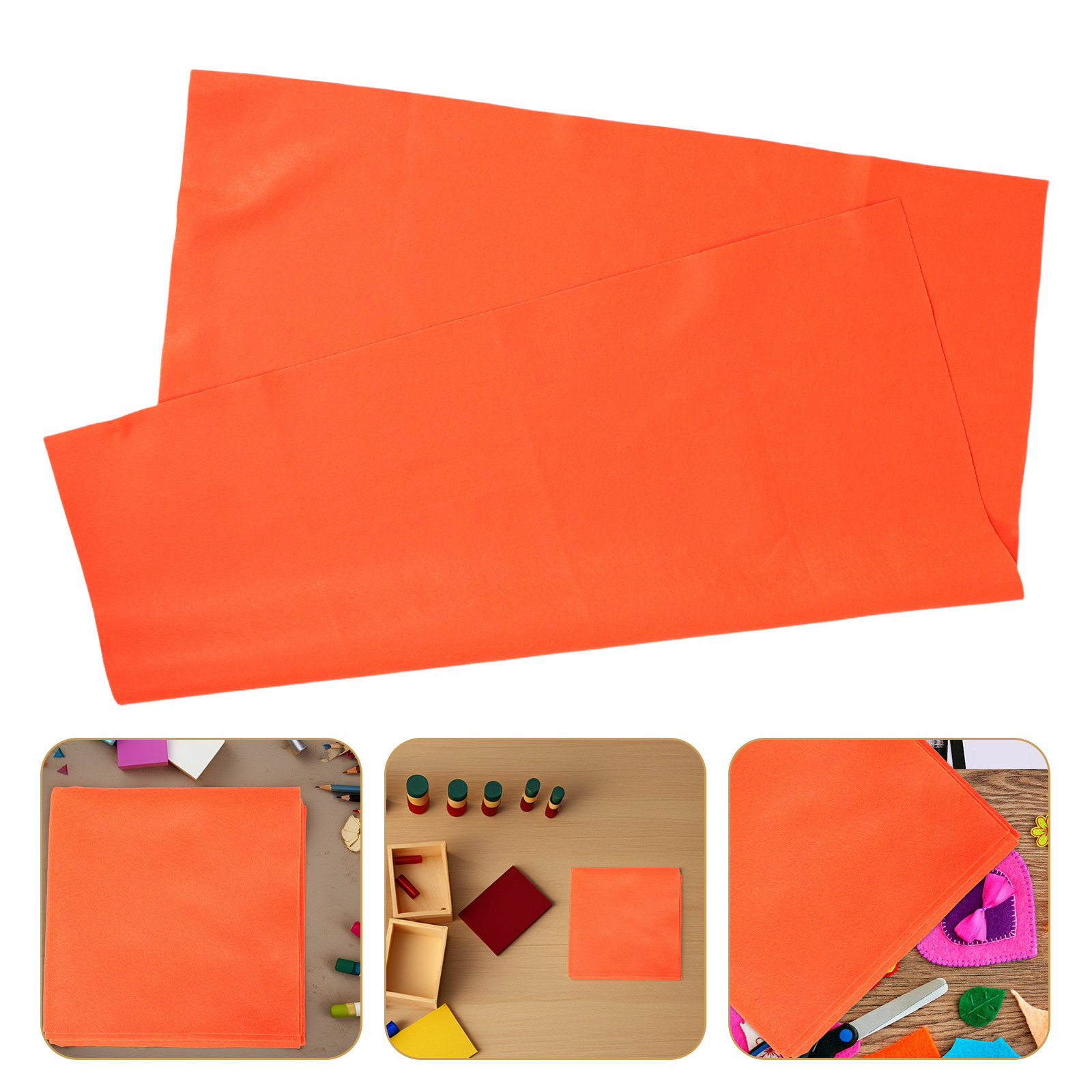 Art Craft Class - Turuncu Keçe Kumaş Levhalar Yumuşak Esnek