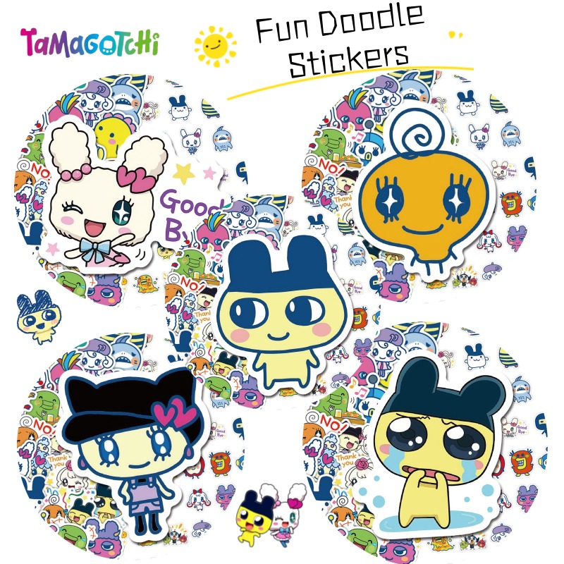 Origami Paper Set - Yeni Bandai Tamagotchi Mametchi Eğlenceli Graffiti