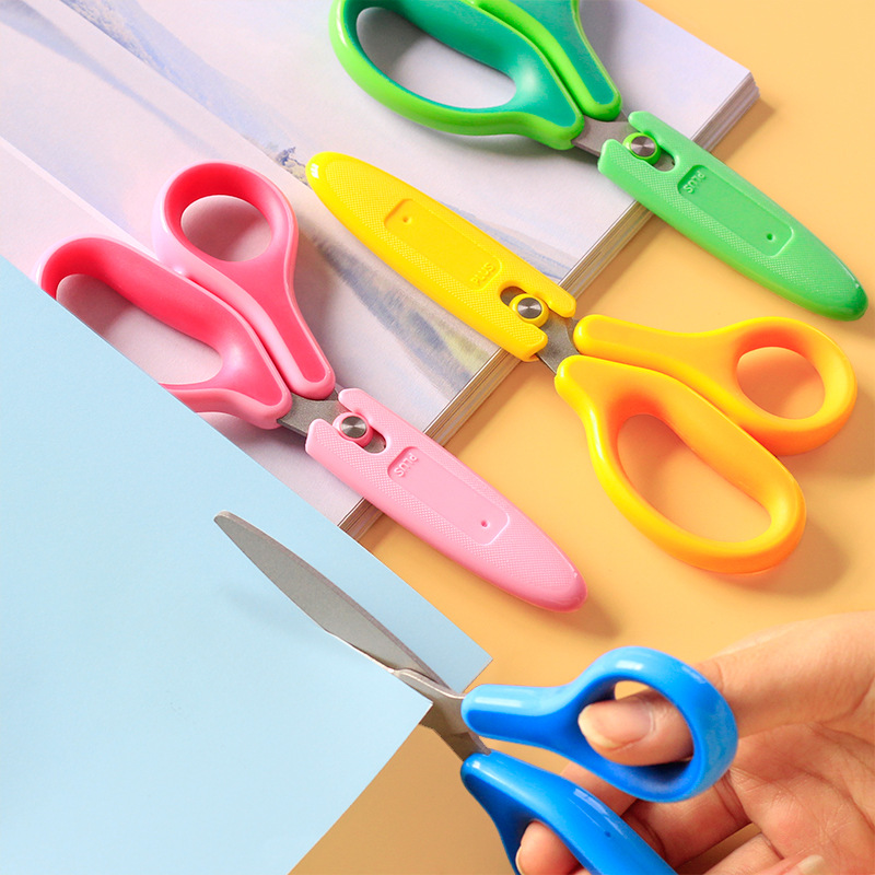 Art Craft Toddlers - Koruyucu Kapaklı Çocuk Güvenlik Makası, El