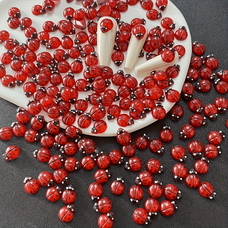 Art Craft Ladybug - 100 adet Karanlıkta Parlayan Reçine Uğur