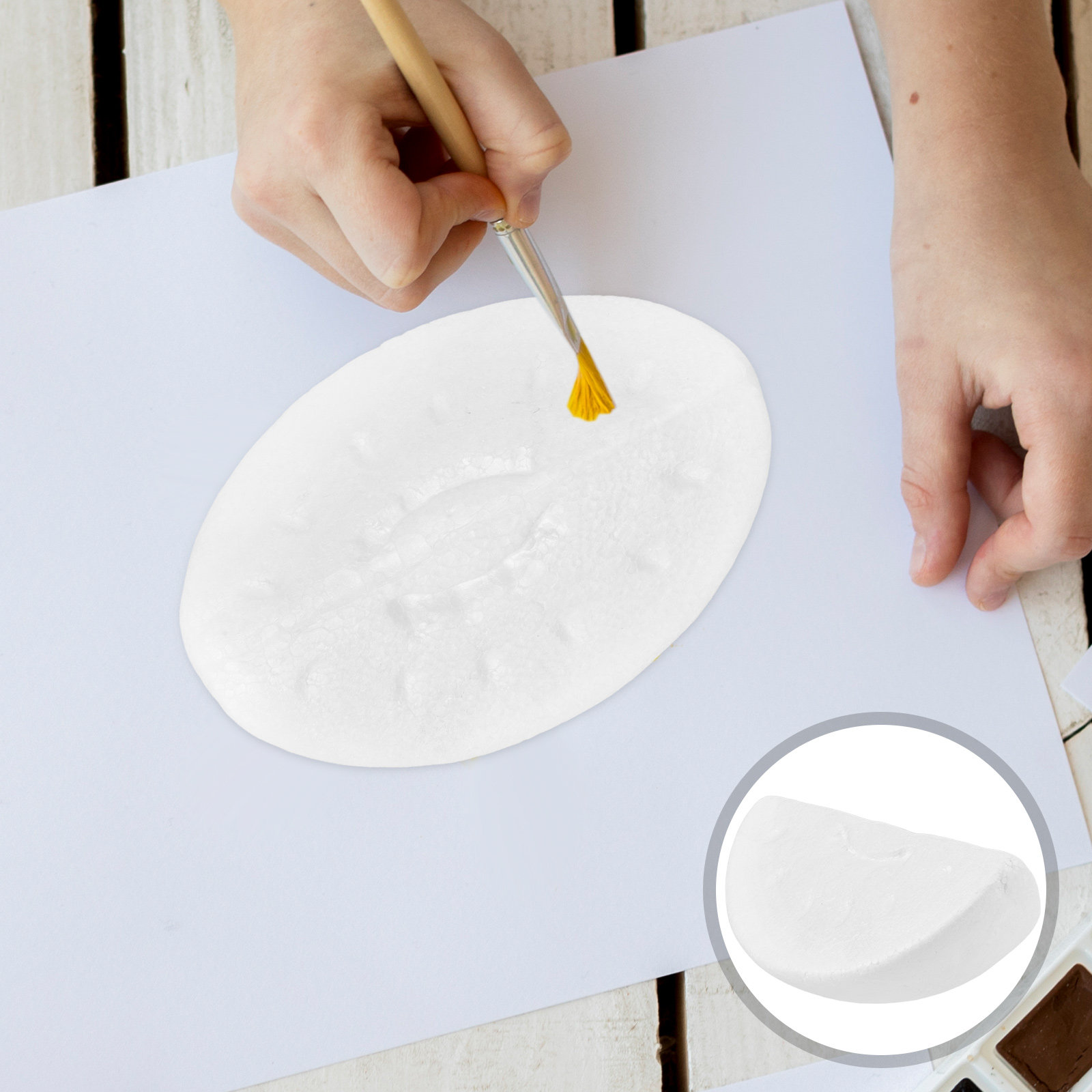 Art Craft Vegetables - 4 Adet Beyaz Köpük Karpuz Dilimi