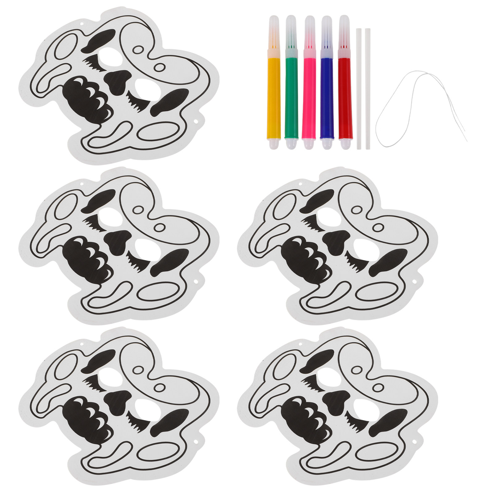 1 Set DIY Graffiti Balon Maske - Art Craft Class incelemesi ve fiyatı