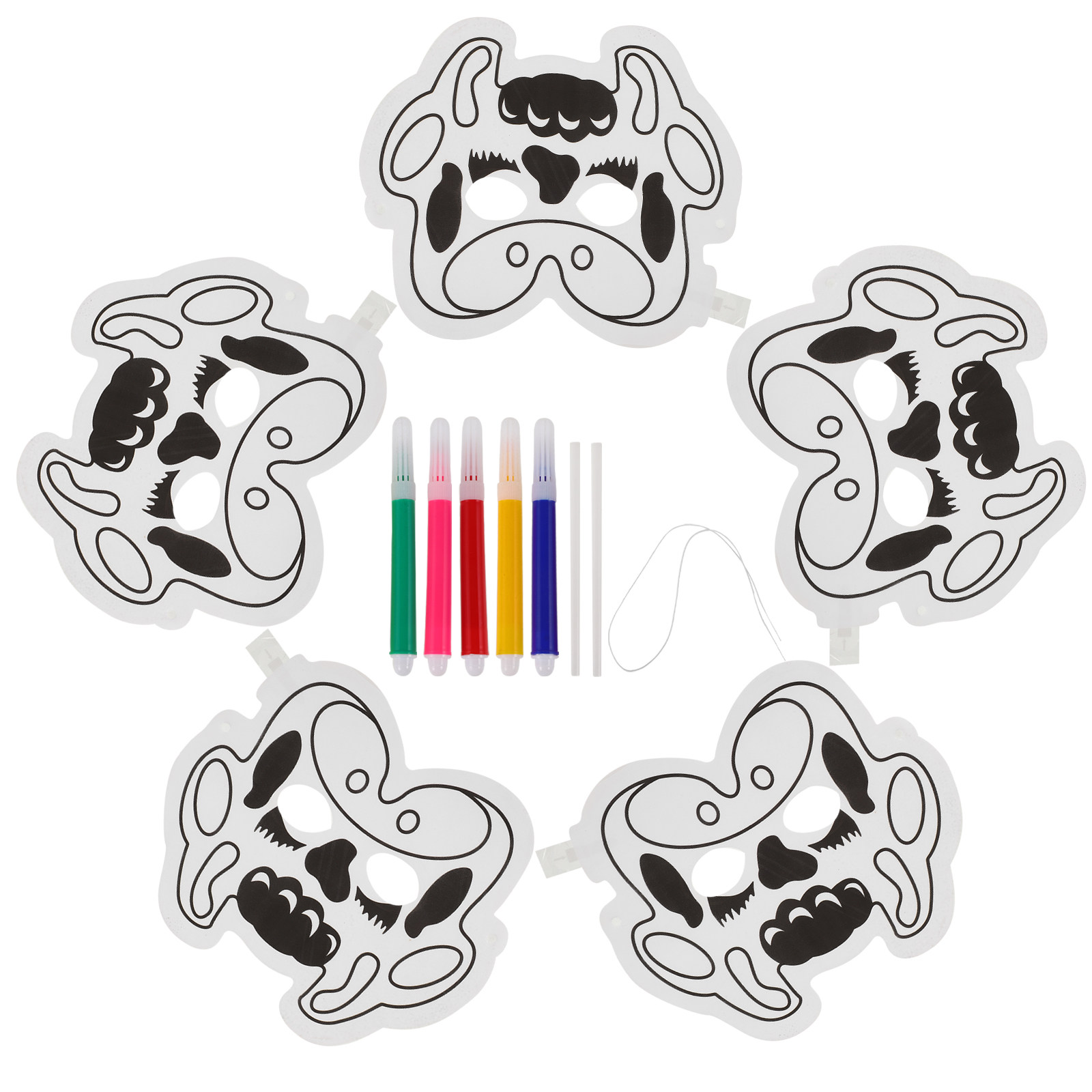 1 Set DIY Graffiti Balon Maske - Art Craft Class incelemesi ve fiyatı
