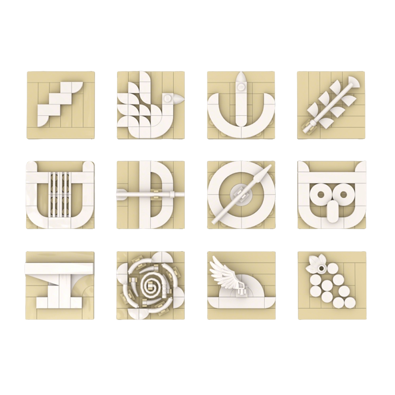 306 adet MOC Heykelleri On İki - Art Craft Logo Ideas incelemesi ve fiyatı
