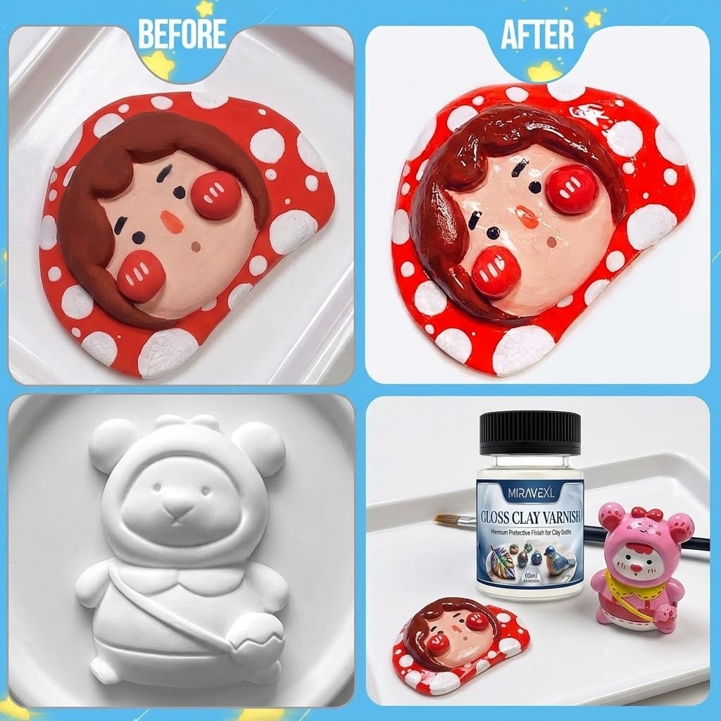 Yüksek Parlaklıkta Kil Cilası, - Air Dry Clay incelemesi ve fiyatı