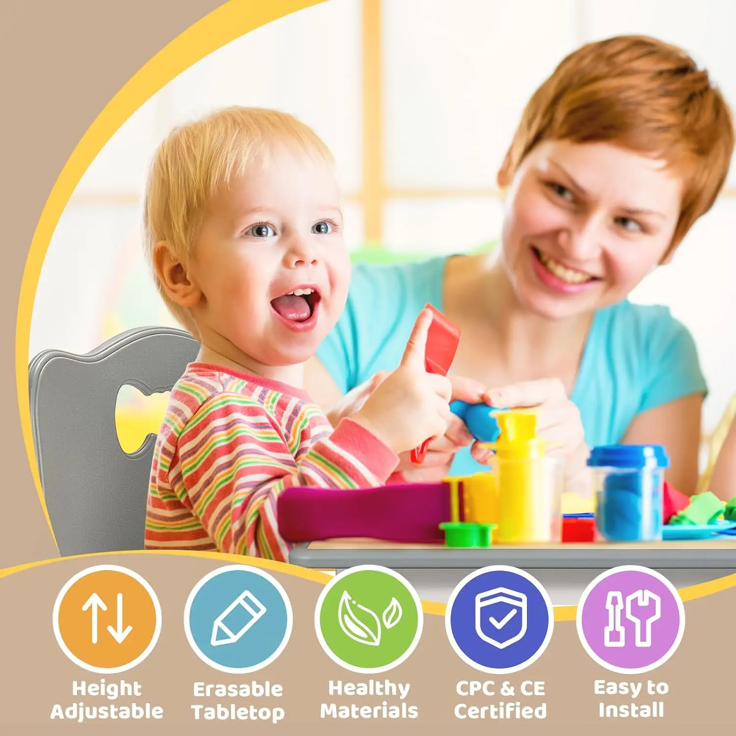 3-8 Yaş Çocuklar İçin Masa ve  - Art Craft Toddlers incelemesi ve fiyatı